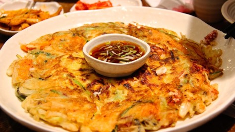 Korean scallian pancake